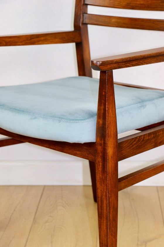 Image 1 of Vintage bureaustoel - zeeturkoois