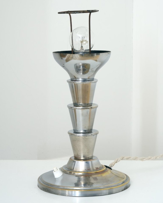 Image 1 of Art Deco Mushroom Table Lamp (1930s)