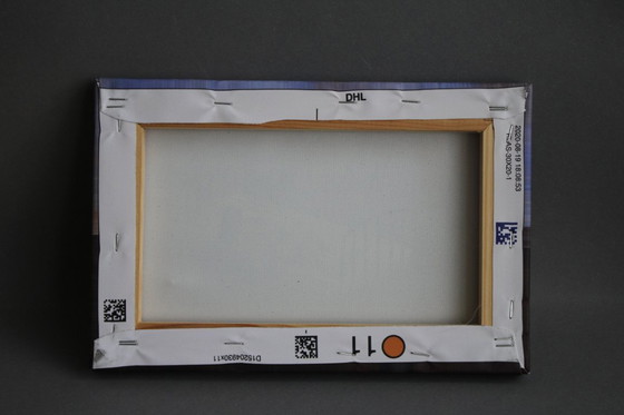 Image 1 of Impresión en lienzo de Frida Kahlo, nacida en el Hospital Henry Ford, 30x20x2