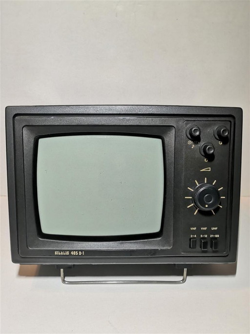 Rare Vintage Soviet Mini Portable TV / Black & White 80s