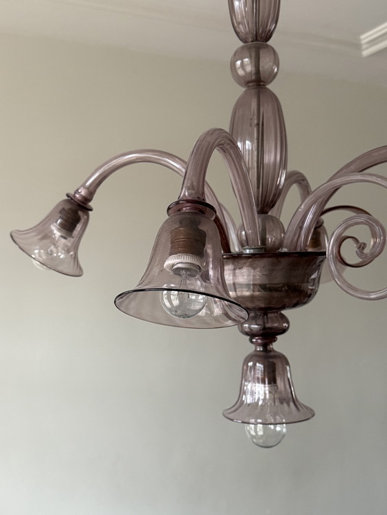 Image 1 of Lampada in vetro di Murano di Vittorio Zecchin