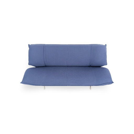 Original Leolux Tango Sofa Design Couch Fabric Blue Italy