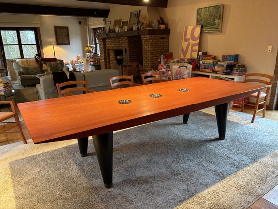 Unieke Tafel, Ontwerp Johan De Cocker Van Surplus/Plussur – Eettafels, Metal, Wood (photo 2 of 2)
