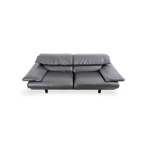 Set di 2 Poltrone Vintage Tessuto Chiaro Vamo Møbelfabrik, B&B Italia, Divani 2 posti, polished steel, Pelle (foto 2 di 10)