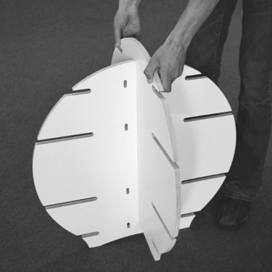 Image 1 of Estantería de pie Disko negra de ellips design