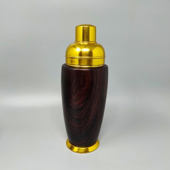 Image 1 of Schitterende cocktailshaker met ijsemmer uit de jaren 70 van Aldo Tura. Gemaakt in Italië.