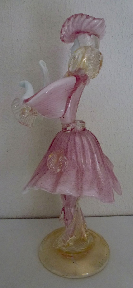 Image 1 of Vintage Murano glass by Barovier & Toso dancer, Goldoniano of Dandy.