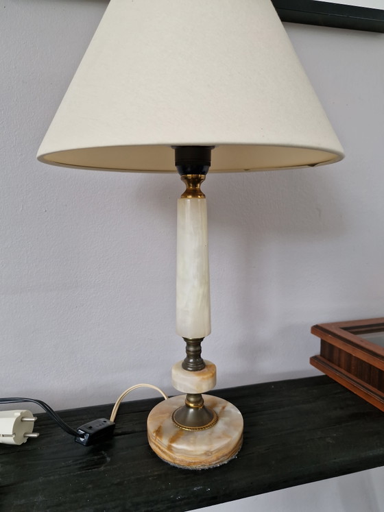 Onyx lamp – Table lamps, Metal, Stone (photo 7 of 7)