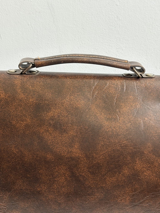 Image 1 of Borsa da lavoro in pelle vintage in ottime condizioni