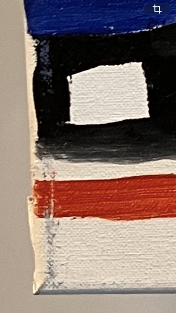 Image 1 of Pintura moderna de Pieter Boxman de 1990, Construyendo escaleras, puentes II