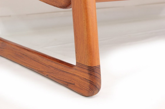 Image 1 of Come nuovo! Divano Holstebro di design danese di metà secolo, in teak massello, lana vergine di prima qualità, condizioni da esp