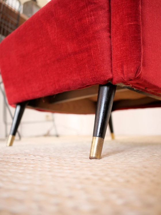 Image 1 of Italienischer Sessel, Vintage-Design aus den 1950er Jahren (Mid-Century).
