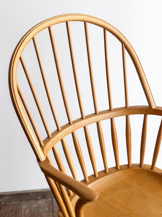 Image 1 of Fauteuil CH 18A en Chêne par Frits Henningsen pour Carl Hansen