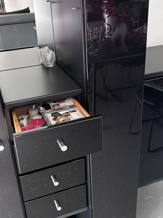Rolf Benz Design Wandmeubel Hoogglans Zwart - – Wandkast, Other (photo 7 of 10)
