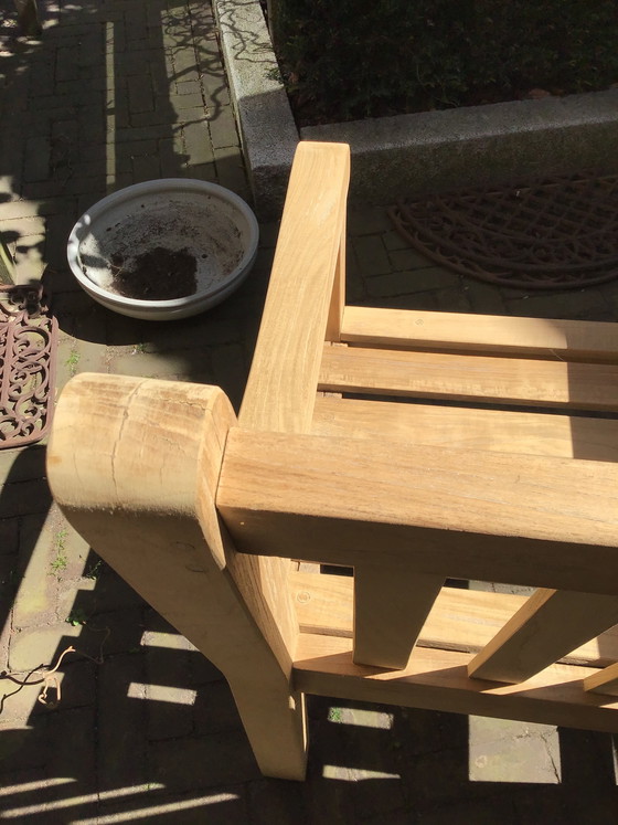 Image 1 of 4 mooie Teakhouten tuinstoelen van het merk Teak and Garden izgst