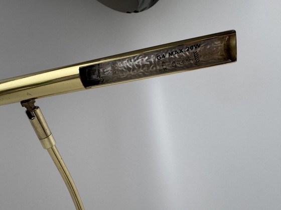 Brass Piano Lamp / Table Lamp / Desk Lamp Color Gold Various Positions. – Metal (photo 6 of 14)