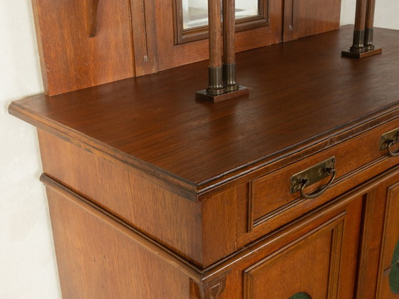 Art Nouveau-kabinet, circa 1910 – Kasten, Glass, Wood (photo 8 of 10)