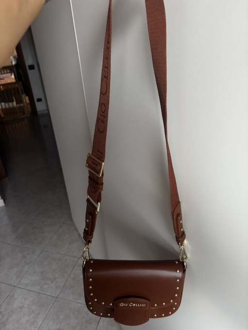 Bruine crossbody tas Gio Cellini