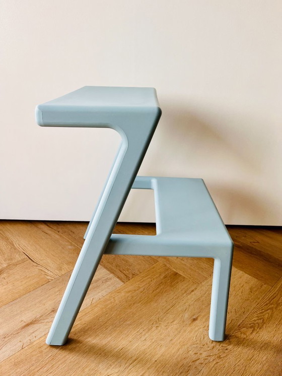 Image 1 of  ultra rare IKEA Masterby MÄSTERBY step stool Chris Martin blue ART VINTAGE