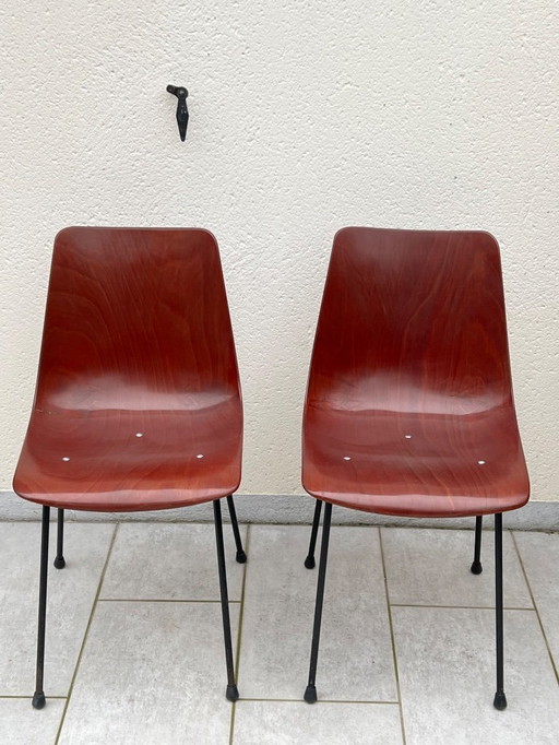 2 Pierre Paulin CM131 stoelen, Thonet Vintage editie