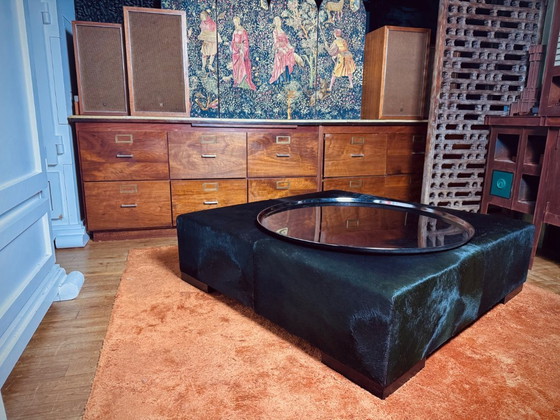 Image 1 of CASA MIANO ITALIA sgabello XXL pelliccia nera