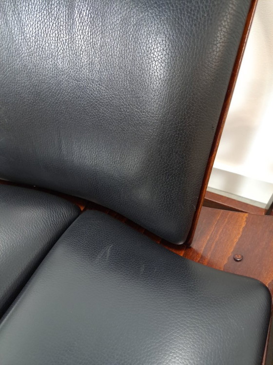 Image 1 of Ensemble de fauteuils en cuir noir Argos, Baumann France