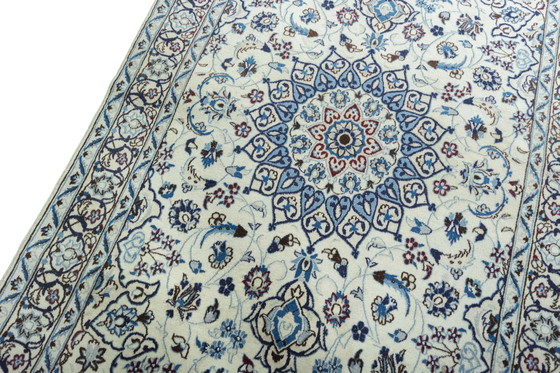 Image 1 of Handgeknoopt Perzisch tapijt - Nain 9 La met zijde 206 x 127 cm