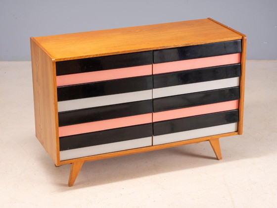 Commode vintage tchèque U-453 par Jiří Jiroutek pour Interiér Praha, 1960, 110 × 45 × 76 cm – Wood (photo 4 of 8)