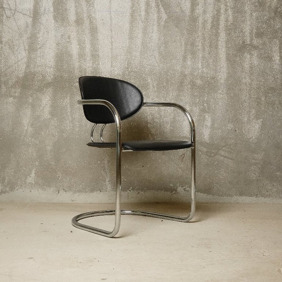 Image 1 of Effezeta (attrib.) - Raro set di otto sedie a sbalzo - 1980 circa - Italia