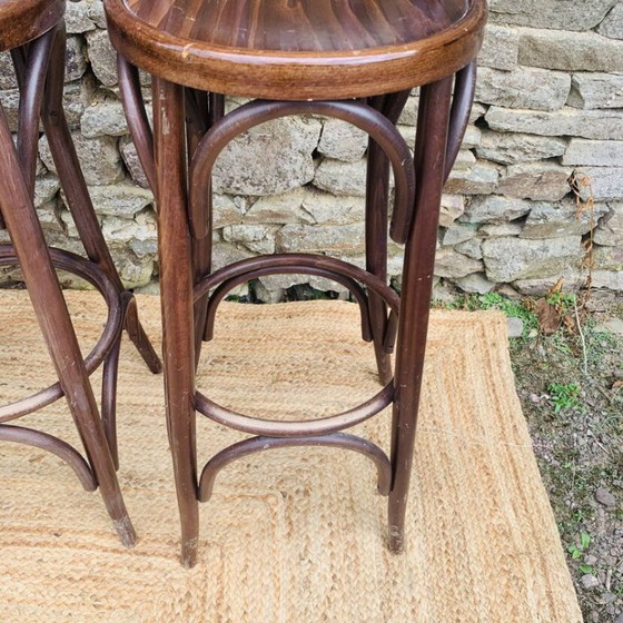 Set of 4 Vintage Bistro High Chairs – Dining chairs, Wood (photo 20 of 33)