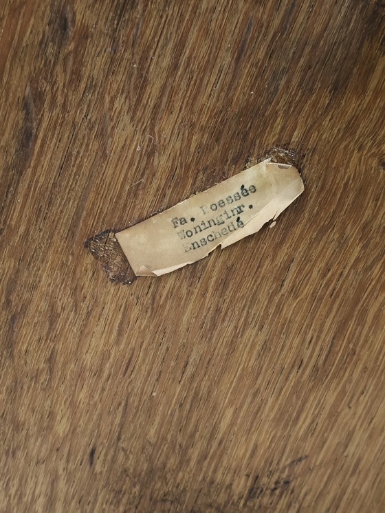 Image 1 of Fa. Poessée bijzettafel Amsterdamse School stijl