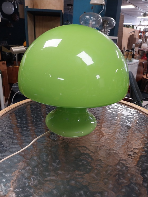 Image 1 of 1 x murano mushroom tafellamp groen 1960's 