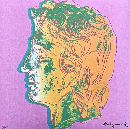 1986 Carnegie Museum of Art After Andy Warhol "Alexander the Great Light Purple" Lithograph