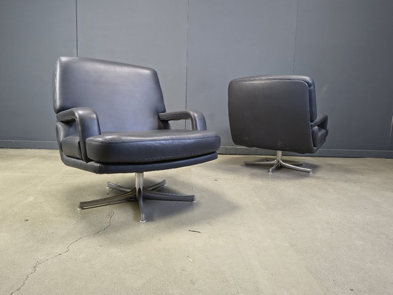 Image 1 of Set of 4 swivel chairs by Bernd Munzebrock for Walter Knoll, 1970s