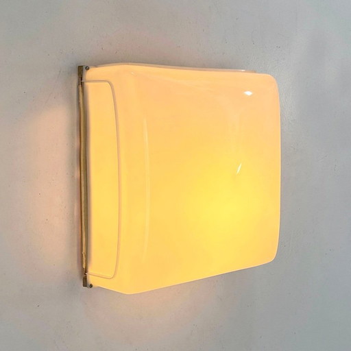 Witte Cnosso wandlamp van Angelo Mangiarotti voor Artemide, jaren 60