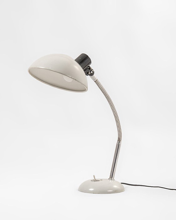 Image 1 of Vintage Grey Table Lamp In The Style Of Kaiser Idell By Christian Dell