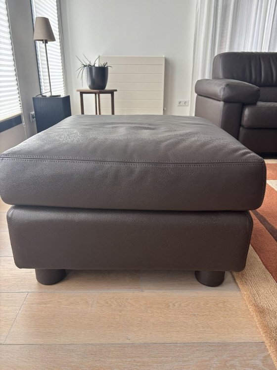 Image 1 of Leder hoekbankstel (meubelmaker Perida)