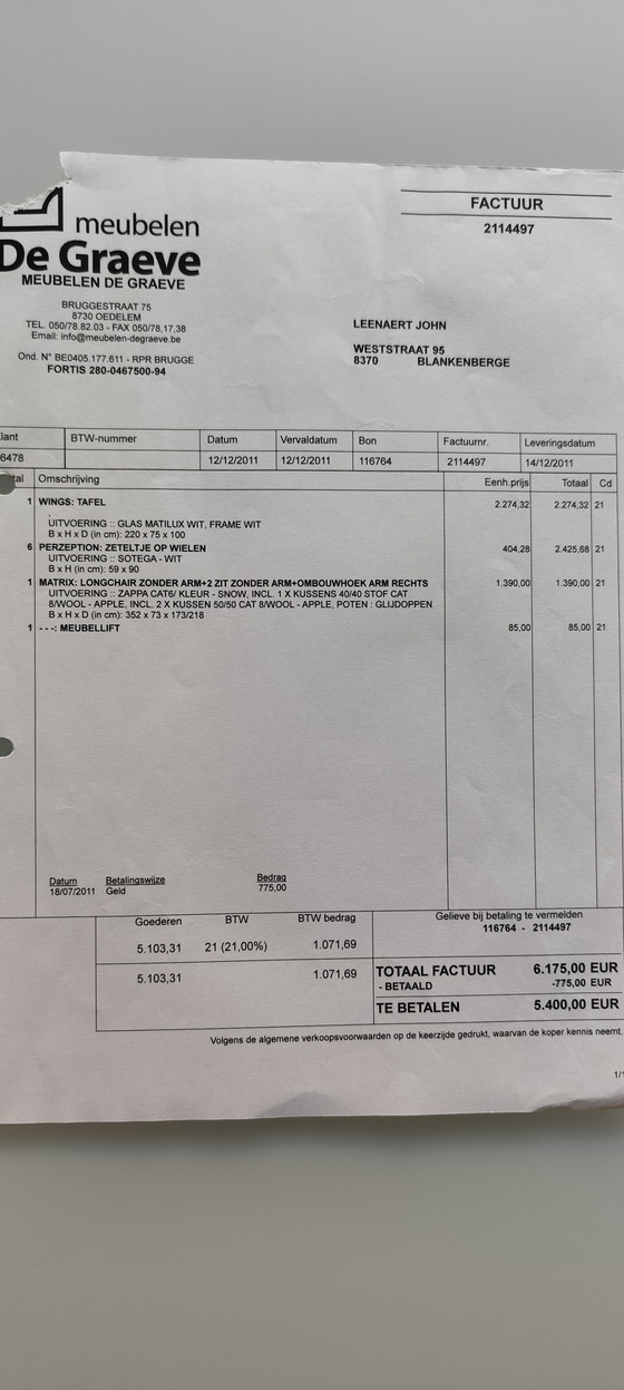 Image 1 of Grande tavolo Joli e 4 poltrone