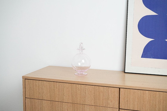 Image 1 of Glaskaraffe, italienisches Design, 1970er Jahre, hergestellt in Italien