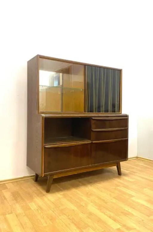 Mid-Century kast met bovengedeelte van Bohumil Landsman voor Jitona, Tsjechisch ontwerp, jaren 60