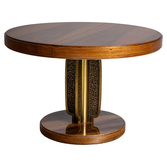 Angelo Mazzola parchment table produced by Ar.Vi Salpol, 1980 – Dining tables (photo 6 of 26)