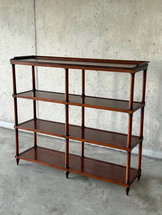 Image 1 of Mahogany wooden wall cabinet / room divider