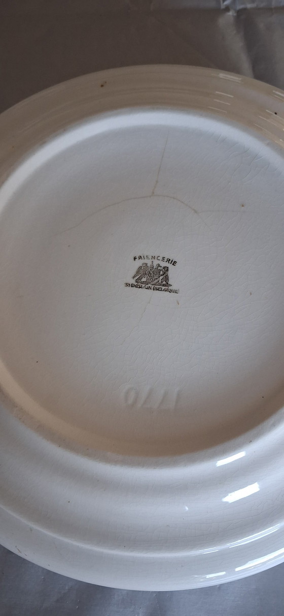 Image 1 of Toilet set Faiencerie St Ghislain Belgique