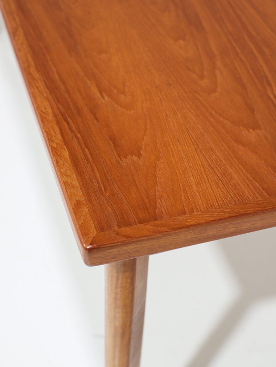 Image 1 of Uitschuifbare eettafel rechthoekig teak Deens vintage