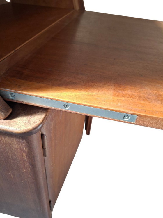 Image 1 of Original Vintage 1960s Mid-Century Modern Folding Desk Secretaire