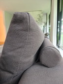 Sofá esquinero Flexform Groundpiece con otomana