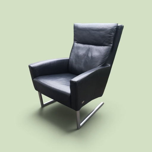 Fauteuil/salon en cuir Laauser, modèle classique au design vintage - état impeccable