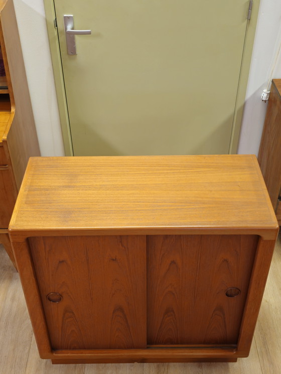 Image 1 of Silkeborg Deense Schuifdeurkast Kast Kastje Vintage 