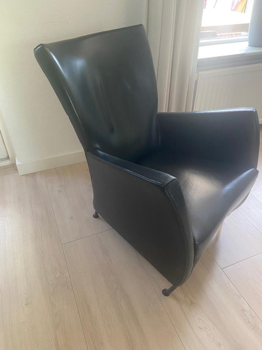 Montis Windy Fauteuil - Zwart Glad Leer – Leather (photo 2 of 5)