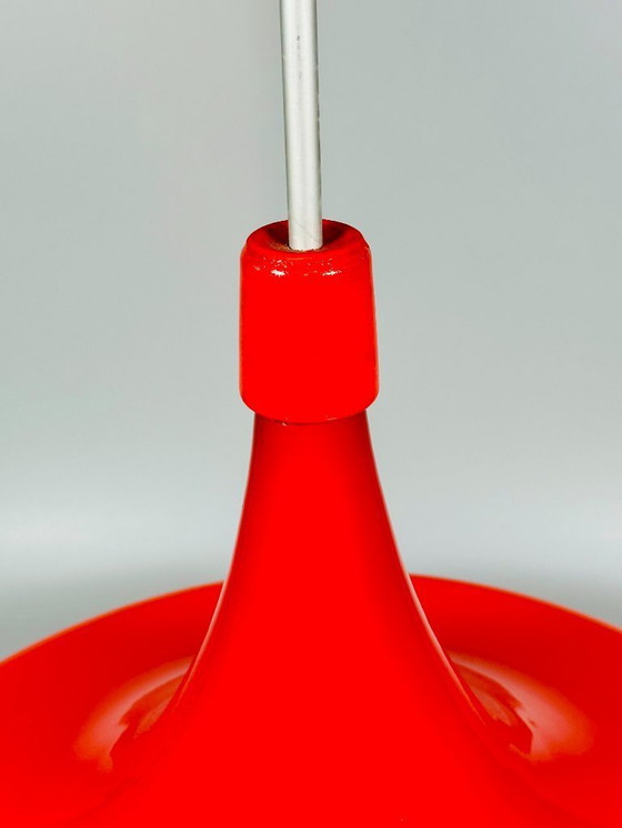 Image 1 of Plafonnier UFO des années 60-70, lampe suspendue en verre de Doria Leuchten, Space Age